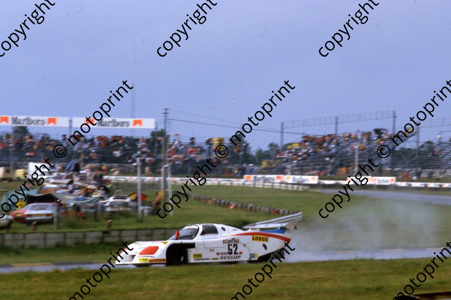 1983 Castrol 1000 52 b rain going off Nicola Bianco, Fausto Carello Lancia LC1 (courtesy Roger Swan) (85)
