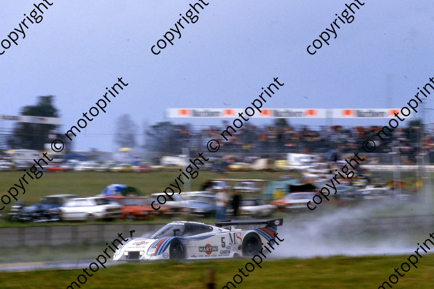 1983 Castrol 1000 5 rain Piercarlo Ghinzani, Hans Heyer, Giorgio Pianta Lancia LC2 (courtesy Roger Swan) (2)