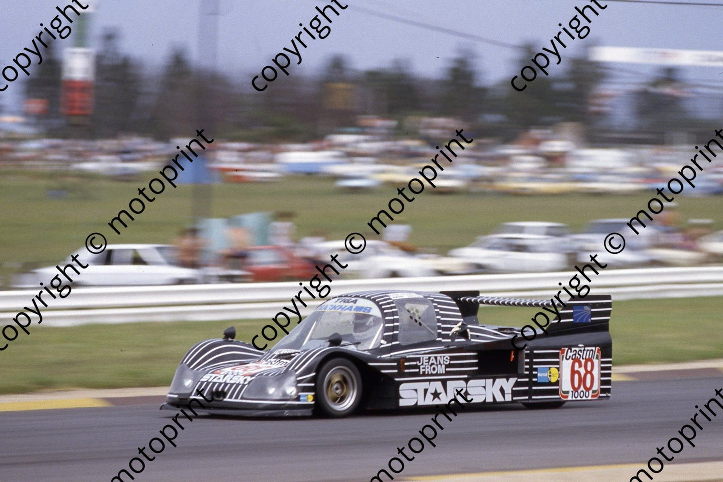 1983 Castrol 1000 68 Wayne Taylor, Lew Baker Tiga Mazda (courtesy Roger Swan)