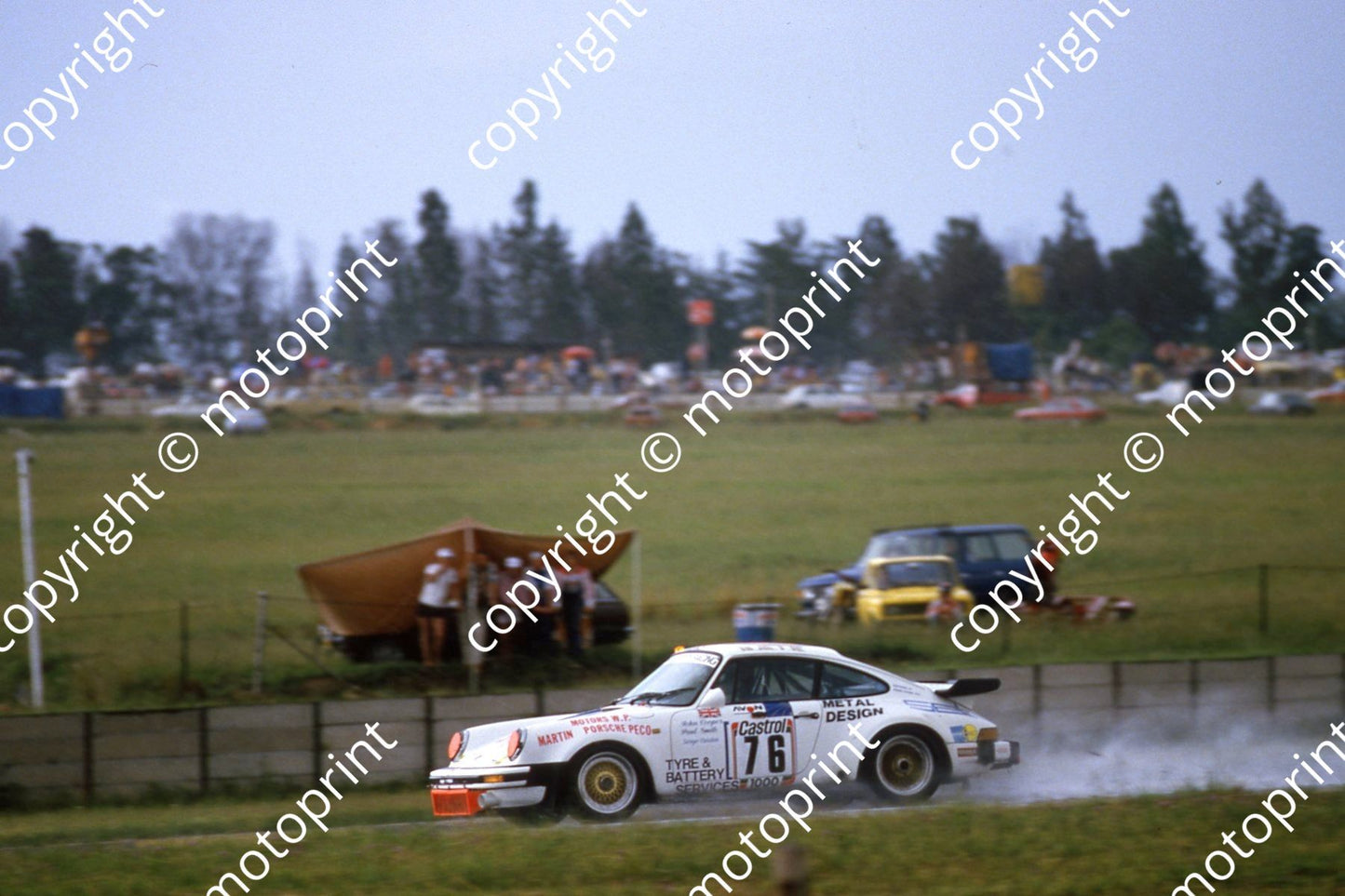 1983 Castrol 1000 76 rain Giorgio Cavalieri John Cooper Paul Smith Porsche 930 (courtesy Roger Swan)