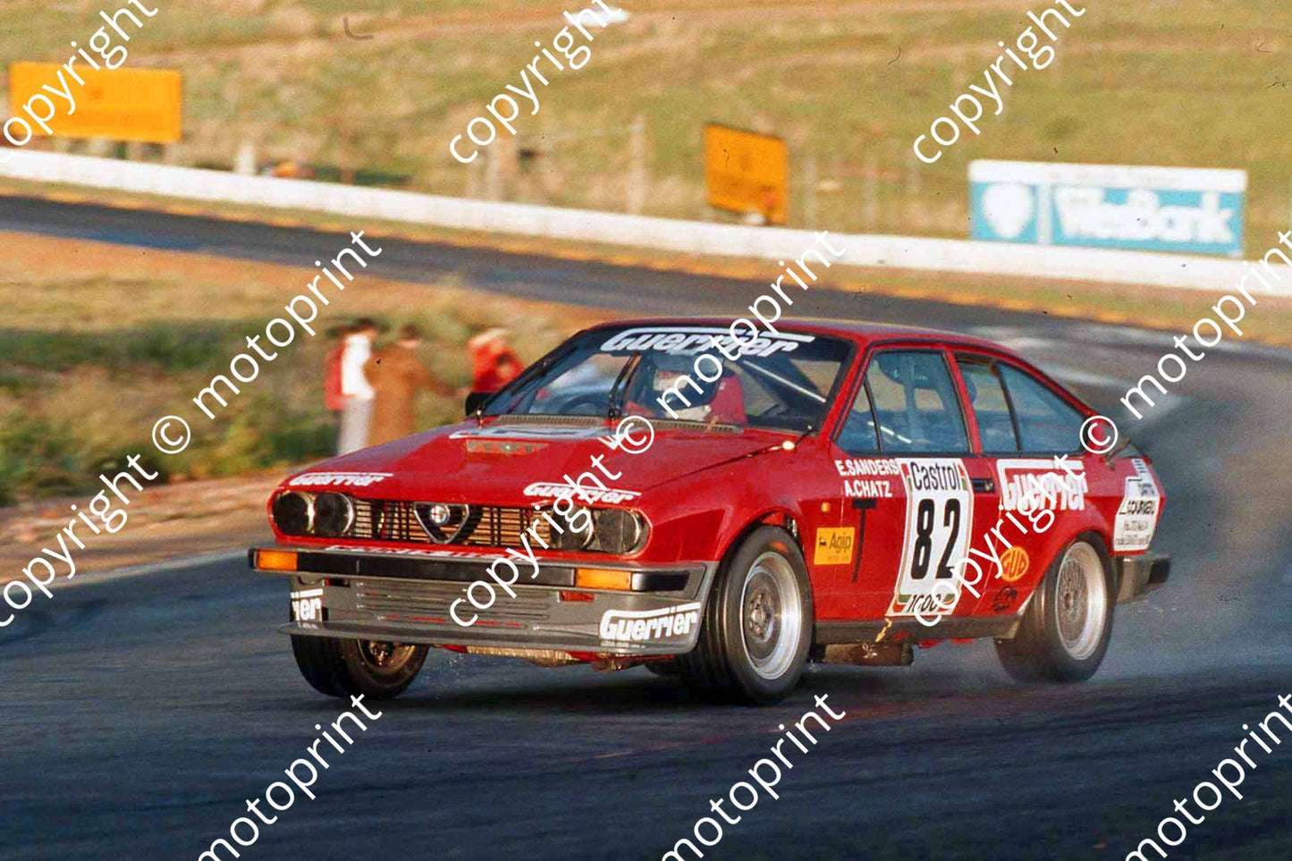 1983 Castrol 1000 82 Arnold Chatz Eric Sanders Alfa GTV6 (courtesy Roger Swan)