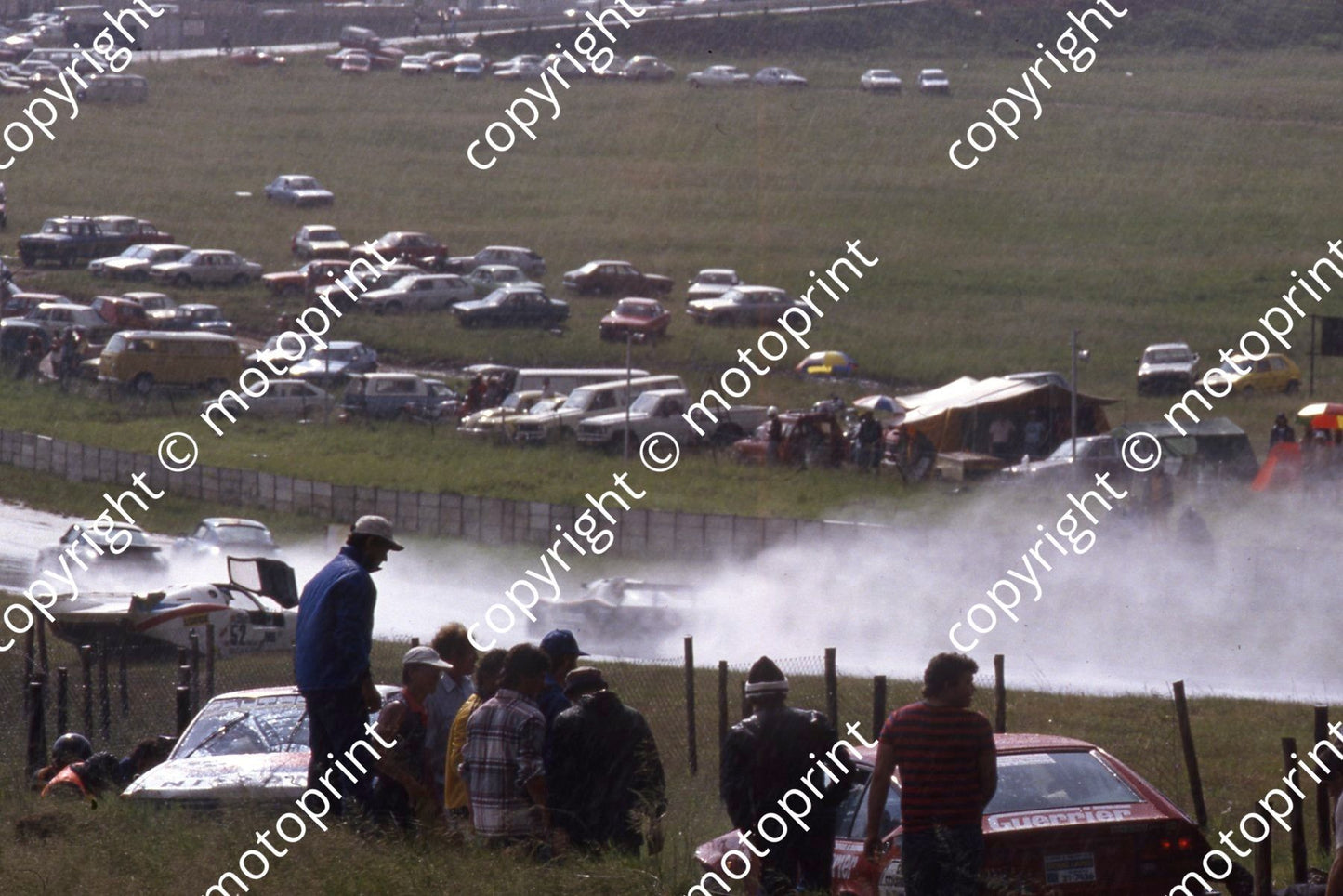1983 Castrol 1000 82 rain off at Barbeque Arnold Chatz Eric Sanders Alfa 94 Van der Linde Santana Skyline (courtesy Roger Swan) (2)
