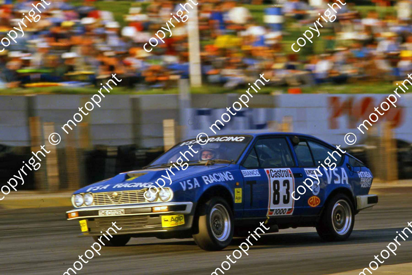1983 Castrol 1000 83 Maurizio Bianco Dick Pickering Alfa GTV6 (courtesy Roger Swan)