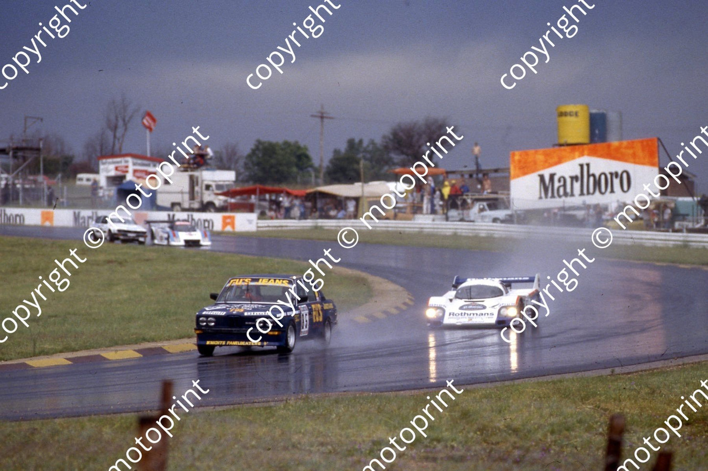 1983 Castrol 1000 85 rain Cliff Coetzee Paul Cox BMW 535i 1 Ickx Mass Porsche 956 (courtesy Roger Swan)(73)