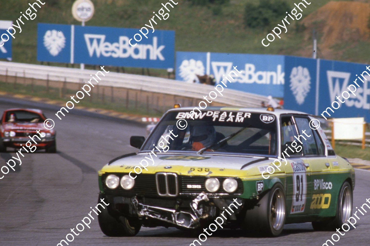 1983 Castrol 1000 91 damaged Tony Viana, John Moni BMW 535i (courtesy Roger Swan) (4)