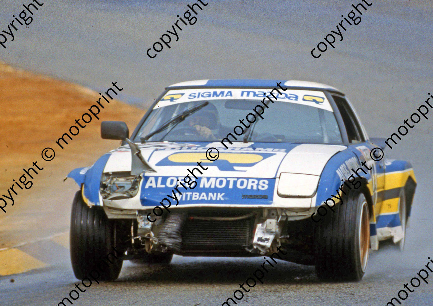 1983 Castrol 1000 93 Ben Morgenrood Willie Hepburn Mazda RX7 scanned 20x30cm size (courtesy Roger Swan)(2)