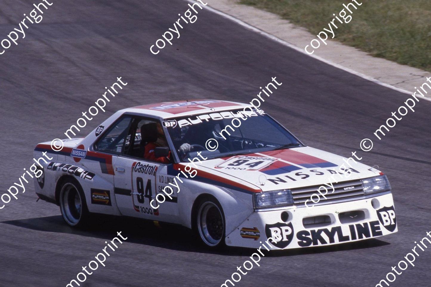 1983 Castrol 1000 94 Hennie van der Linde George Santana Nissan Skyline (courtesy Roger Swan) 323