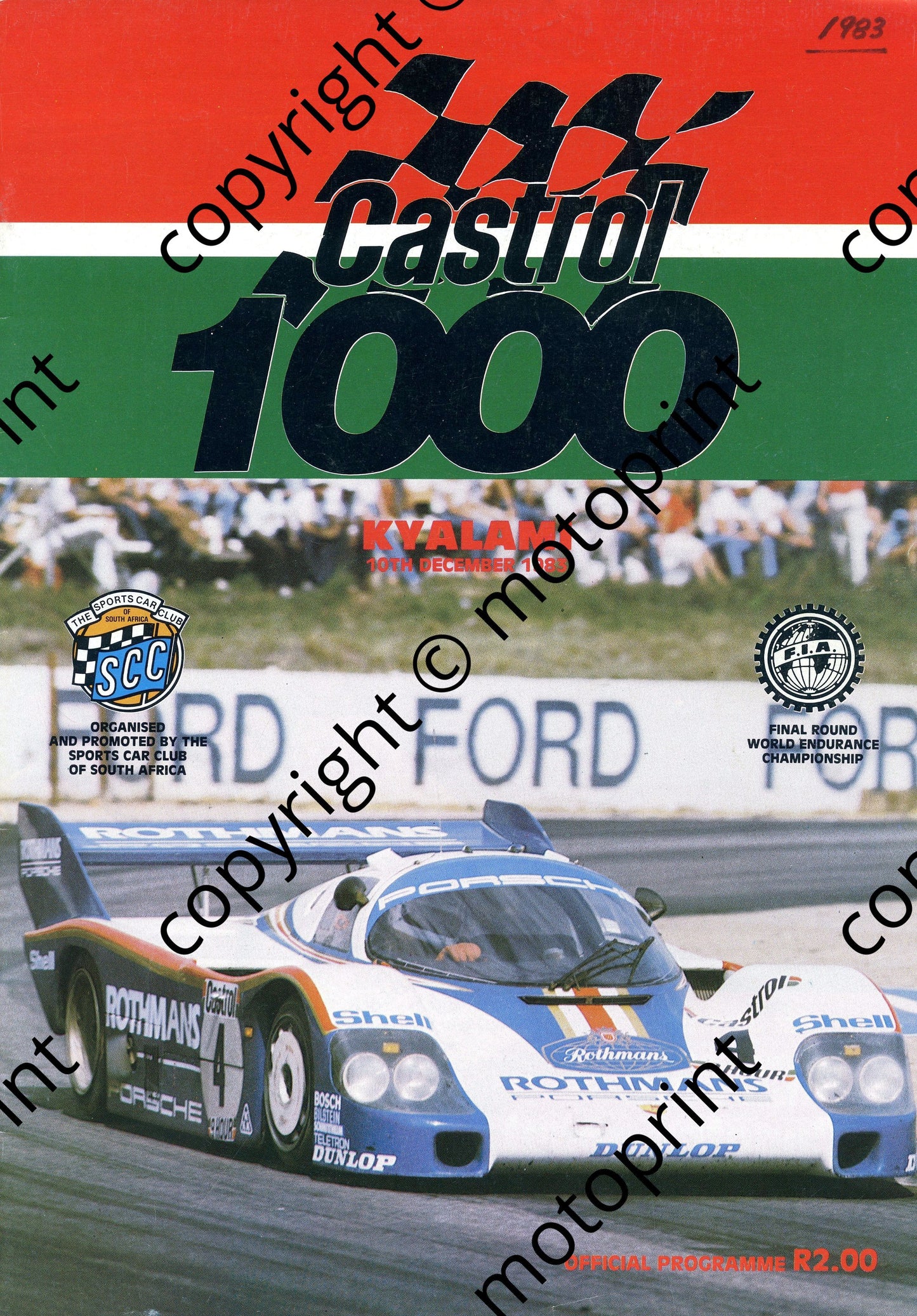 1983 Castrol 1000 a