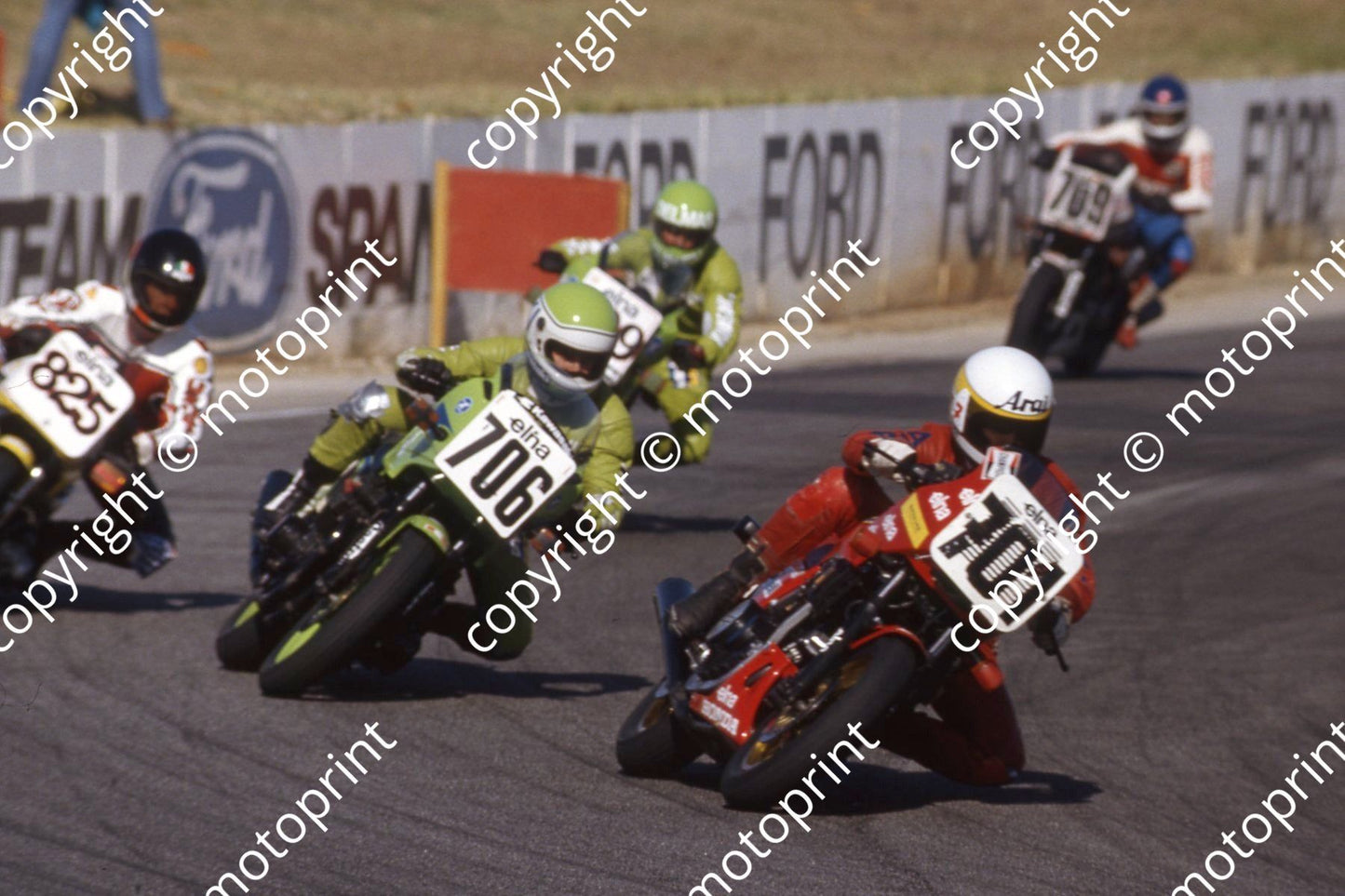 1983 Elna Kya Apr 701 Dave Petersen Honda VF750 706 Jamie Thomas Kawasaki Zx750 825 Dave Hiscock Suzuki Katana (courtesy Roger Swan)(1)