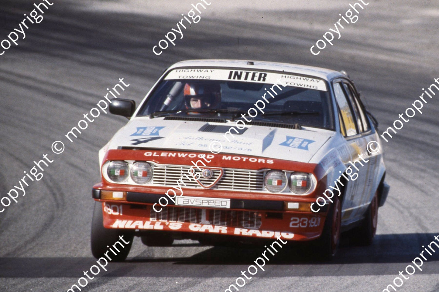 1983 Kya Lodge 2hr Sept T4 Andy Rouse Paolo Cavalieri Alfa GTV6 (courtesy Roger Swan) (118)