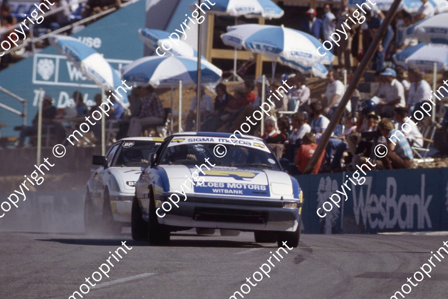 1983 Kya Repl Day Gp 1 T10 Willie Hepburn T11 Ben Morgenrood Mazda RX7s (courtesy Roger Swan) (2)