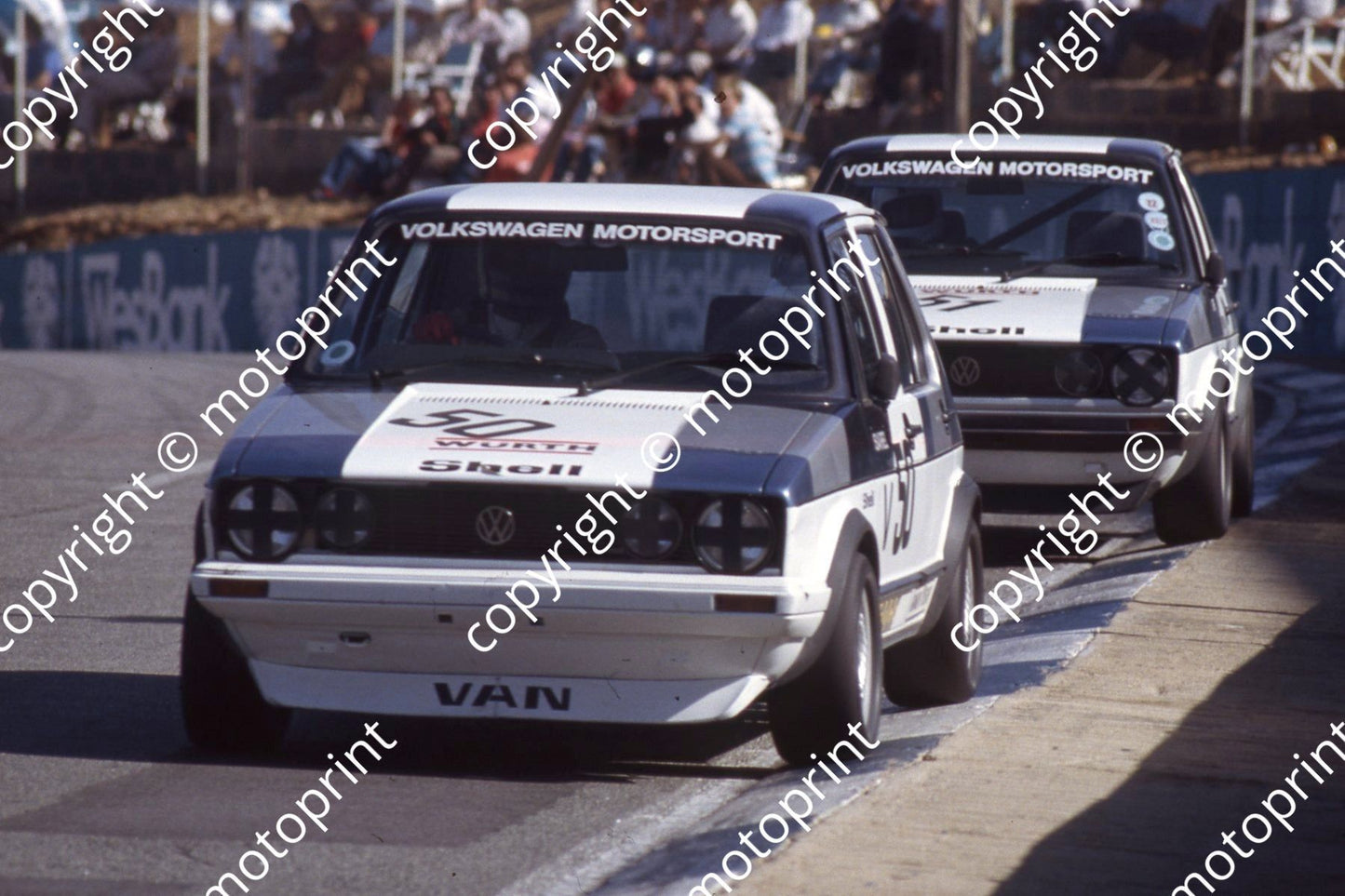 1983 Kya Repl Day Gp 1 V50 Sarel van der Merwe V51 Geoff Mortimer Golf 1800GTi (courtesy Roger Swan (courtesy Roger Swan (1)