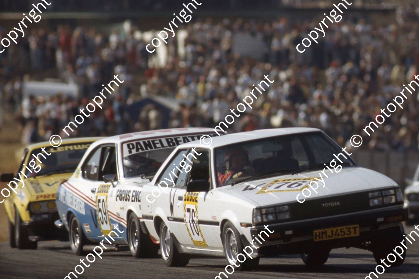 1983 Kya Repl Day Gp 1 W76 Jan Hettema Toyota V59 Paul Moni Mazda (courtesy Roger Swan)