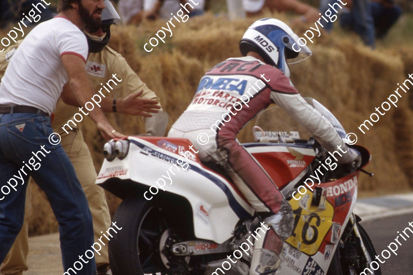 1983 MC SA GP 500 16 Guido Paci Honda (permission Roger Swan)