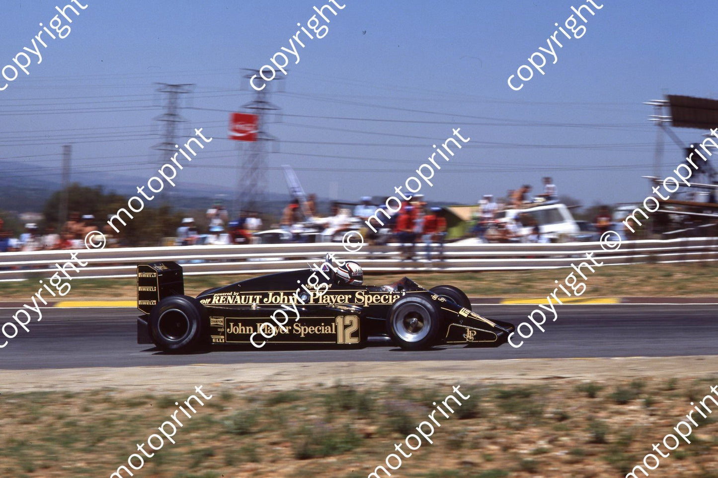 1983 SA GP 12 Nigel Mansell Lotus Renault (permission Malcolm Sampson Motorsport Photography) 94T