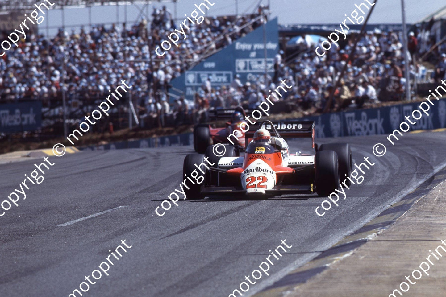 1983 SA GP 22 Andrea de Cesaris Alfa Romeo 183 Turbo (permission Malcolm Sampson Motorsport Photography) (1)