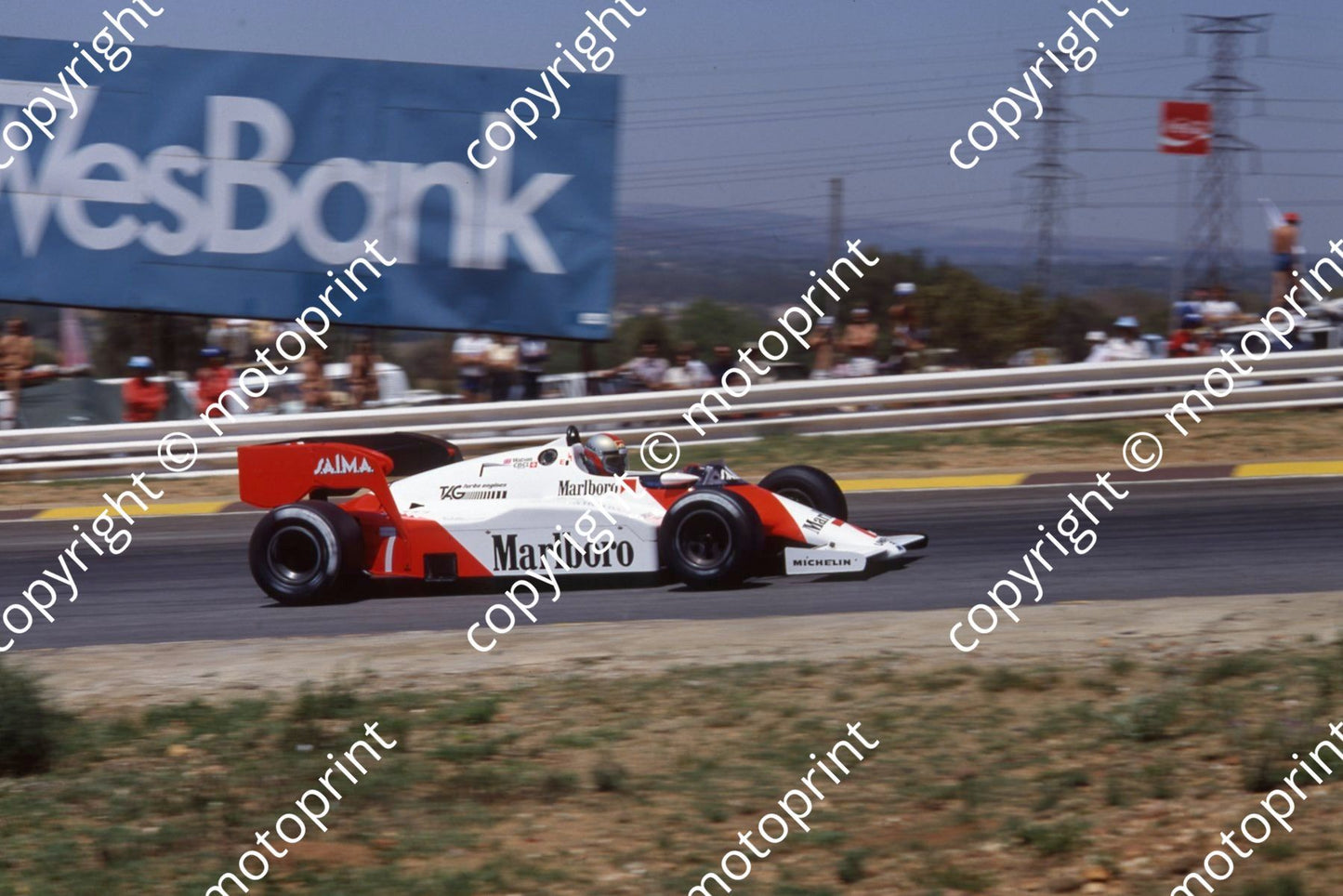 1983 SA GP 7 John Watson McLaren MP4-1E(20) (permission Malcolm Sampson Motorsport Photography)