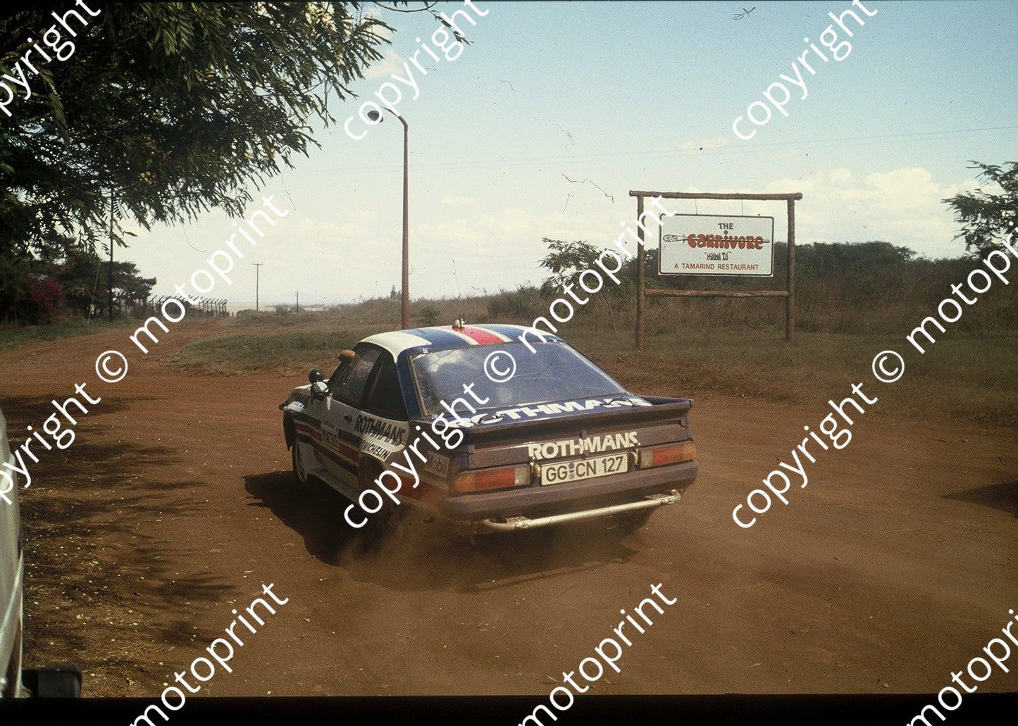 1983 Safari 2 Ari Vatanen, Terry Harryman Opel practice (courtesy Roger Swan) (2)