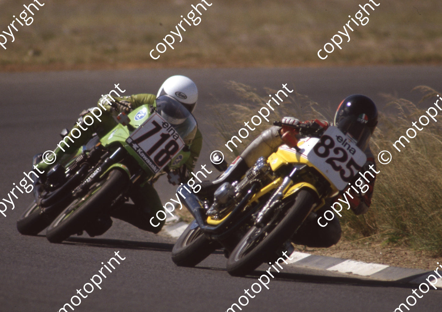 1983 Welkom Elna 825 Dave Hiscock Suzuki 718 Brett Hudson Kawasaki ZX750 (Colin Watling Photographic) (6)