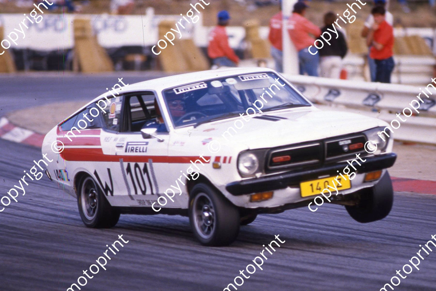 1984 Gp 1 Alfa Tfy W101 Rolf van Kooj Datsun (Courtesy Roger Swan)