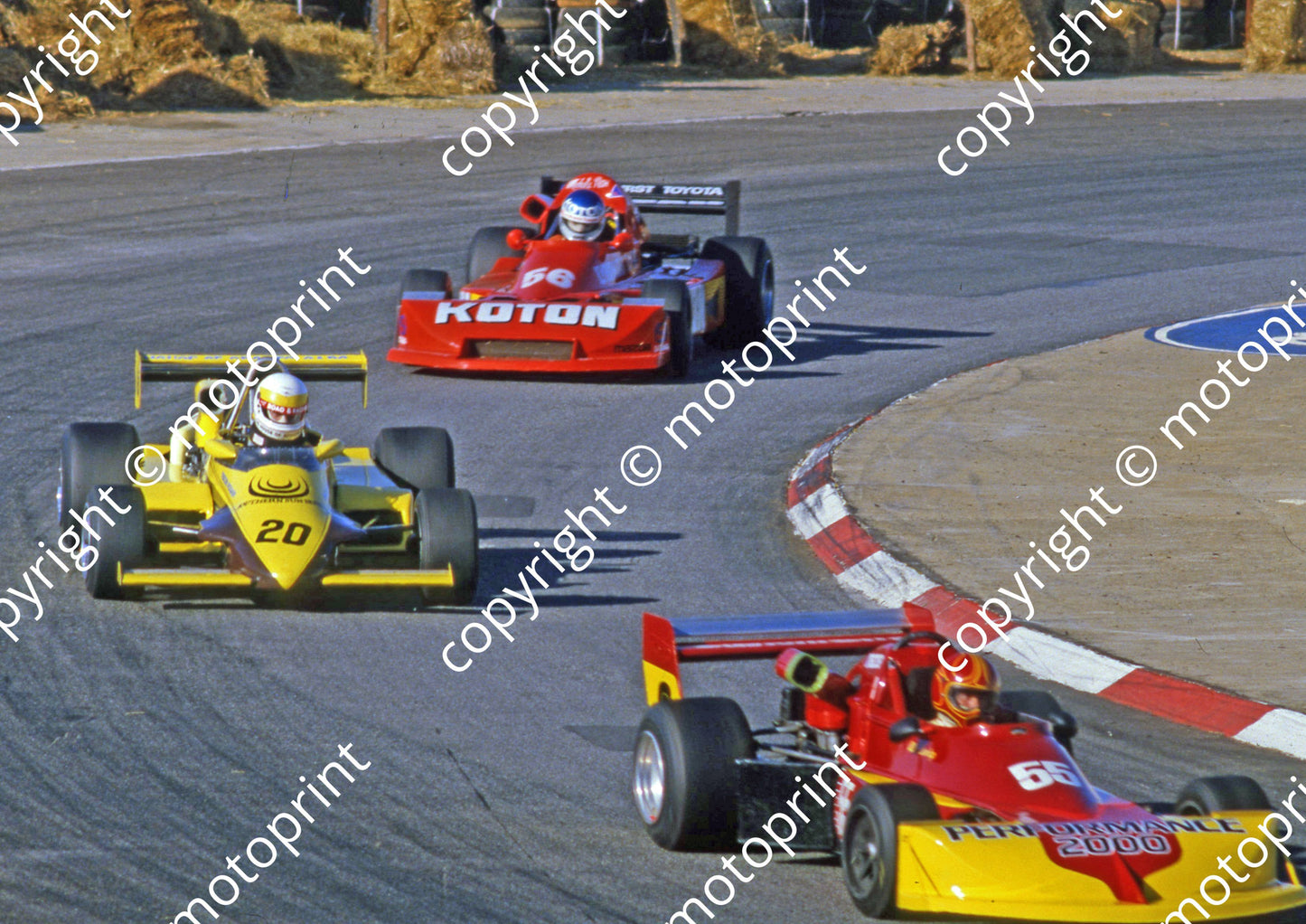 1984 Kya F2 July 55 Alan Dnlop March 77B 20 Klaus Grogor March 832 56 Mike Peter March(courtesy Roger Swan) (57)