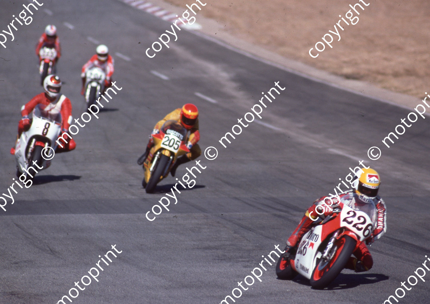 1984 Kya MC 226 Russell Wood Yamaha 205 Danny Bristol Yamaha 8 Trajan Grobler Roama Rand Spl (Colin Watling Photographic) (47)