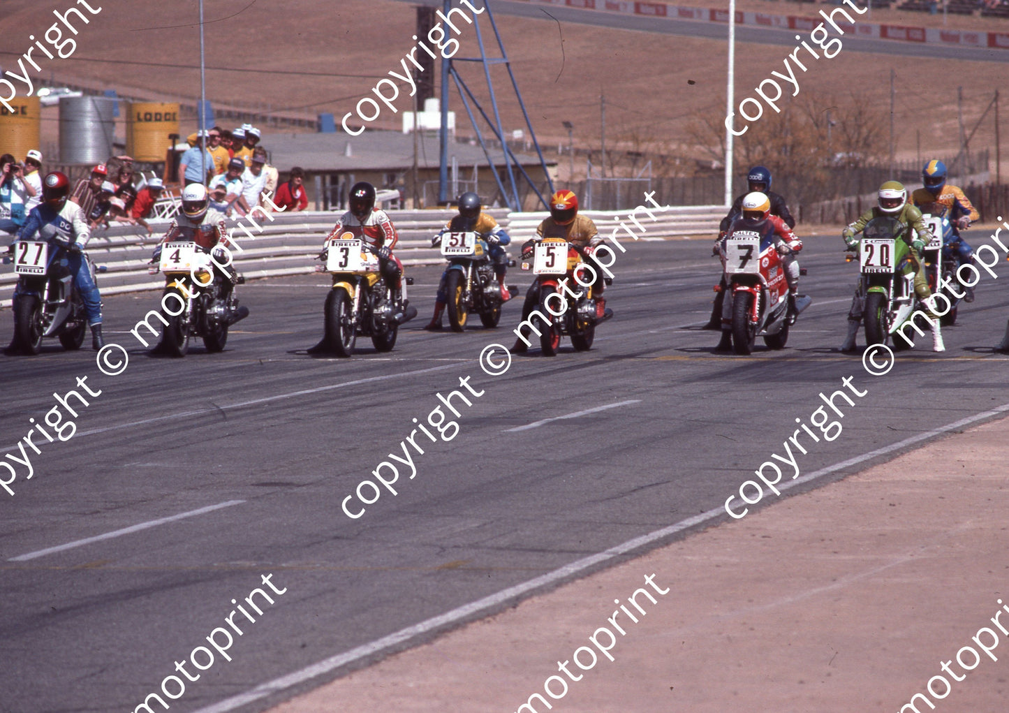 1984 Kya MC 27 Abbott 4 Heasman 3 Hiscock 51.... 5 Van Aswegen 7 D Petersen 20 Thomas 52.... (Colin Watling Photographic) (3)