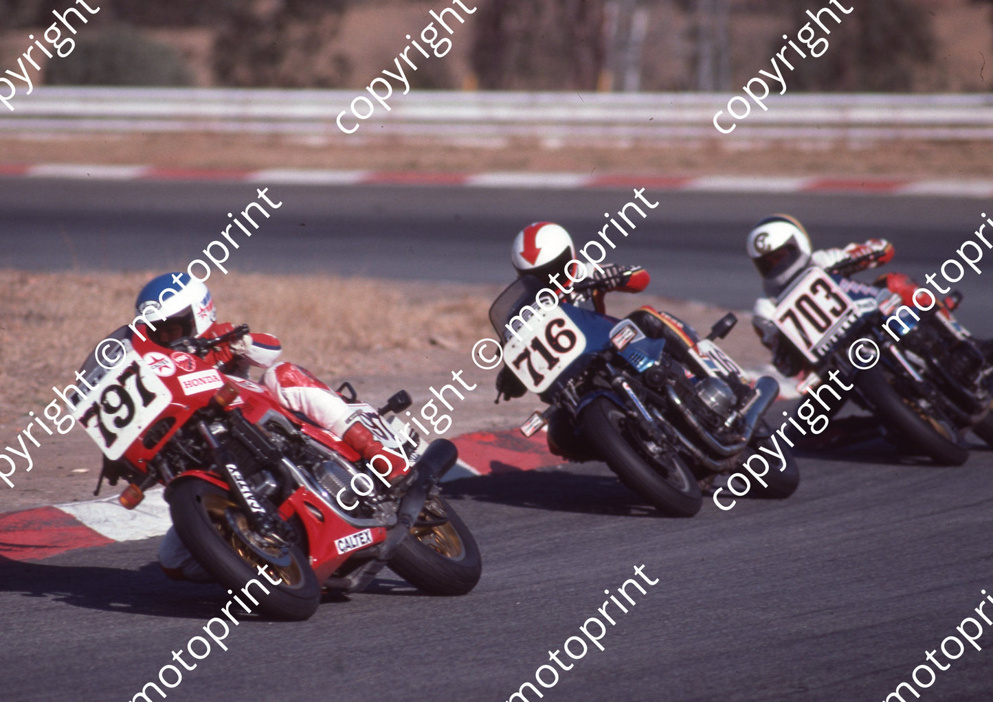 1984 Kya MC 797 Rob Petersen Honda VF 716 Gavin Ramsay Suzuki ESD 703 John Clark Suzuki GSX (Colin Watling Photographic) (30)