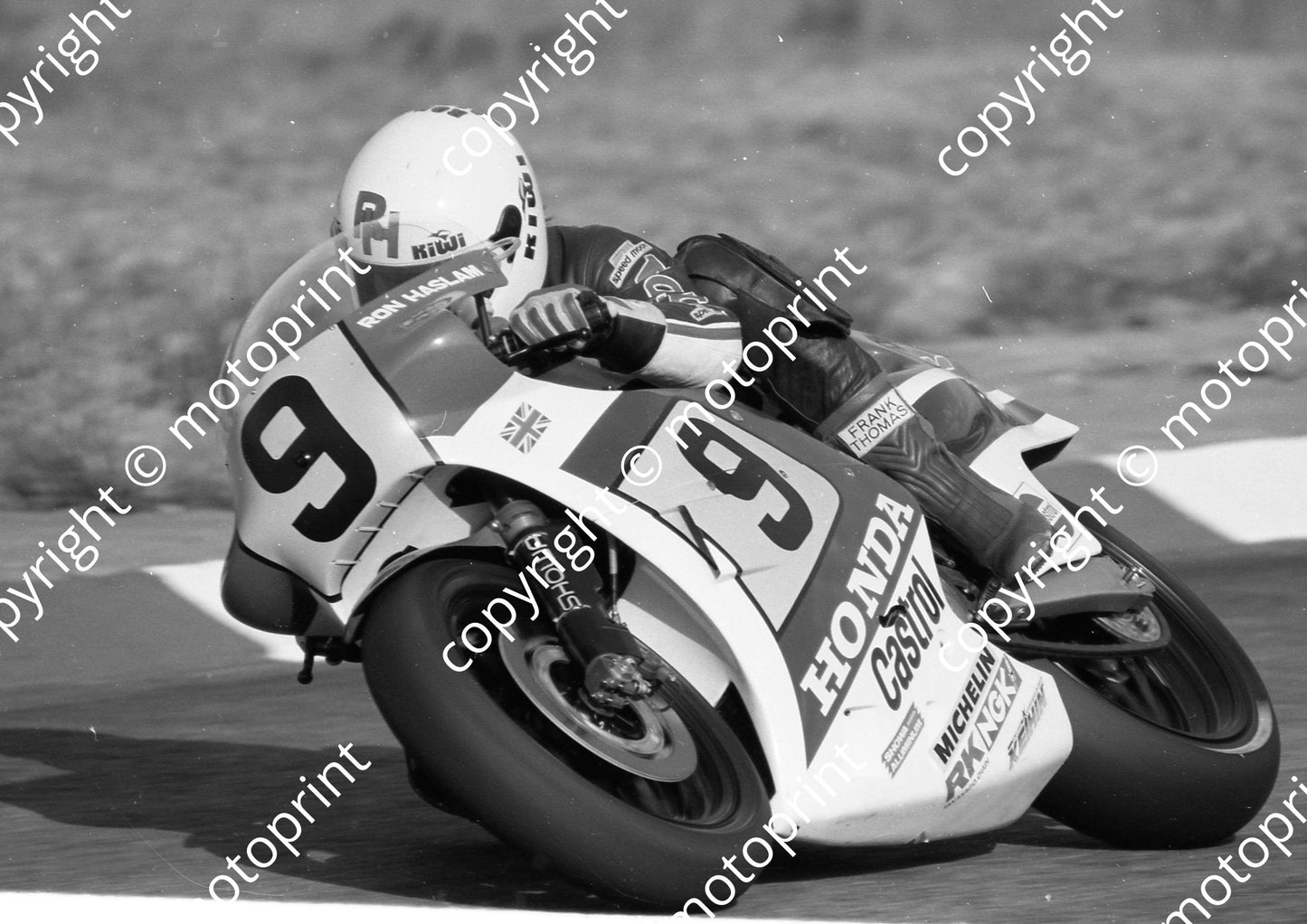 1984 SA GP 500 9 Ron Haslam Honda (Colin Watling Photographic) (73)