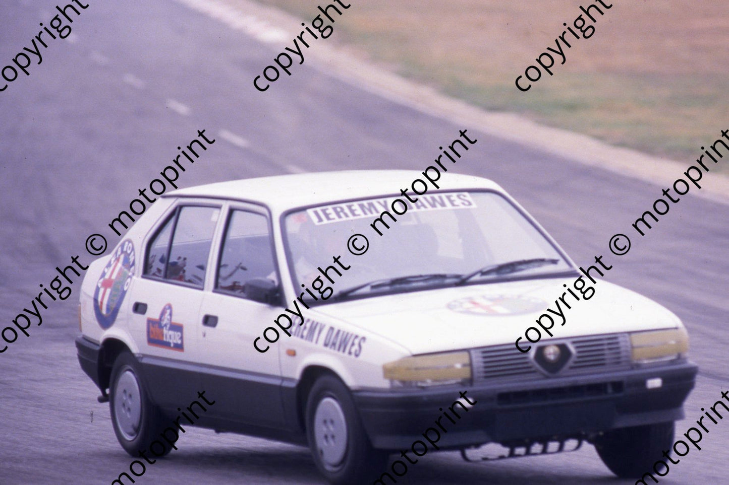 1984 SL Alfa Tfy celeb race Jeremy Dawes (courtesy Roger Swan) 144