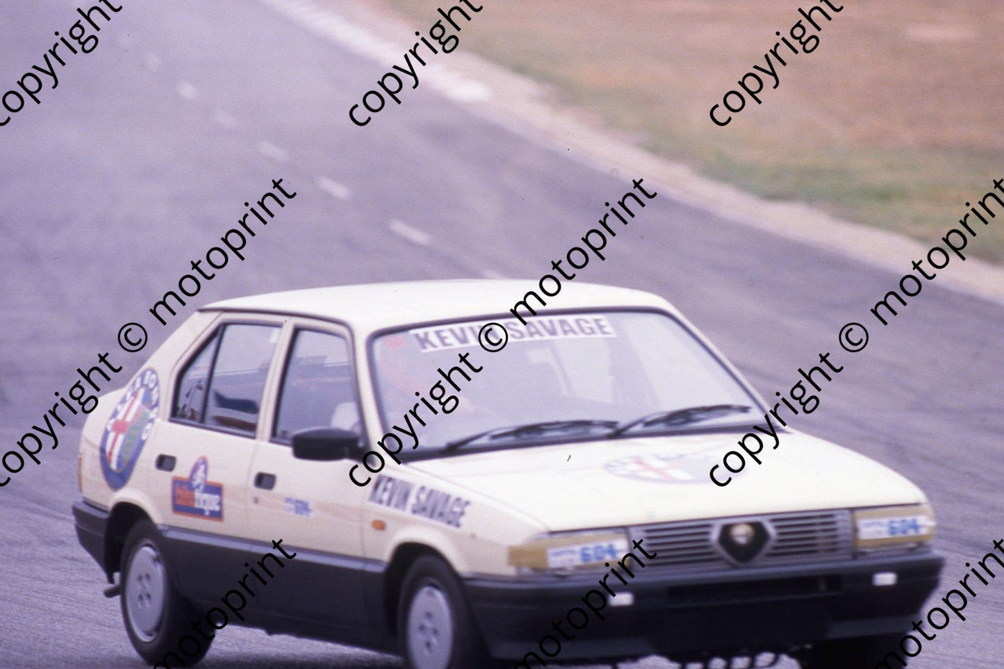 1984 SL Alfa Tfy celeb race Kevin Savage (courtesy Roger Swan) 146