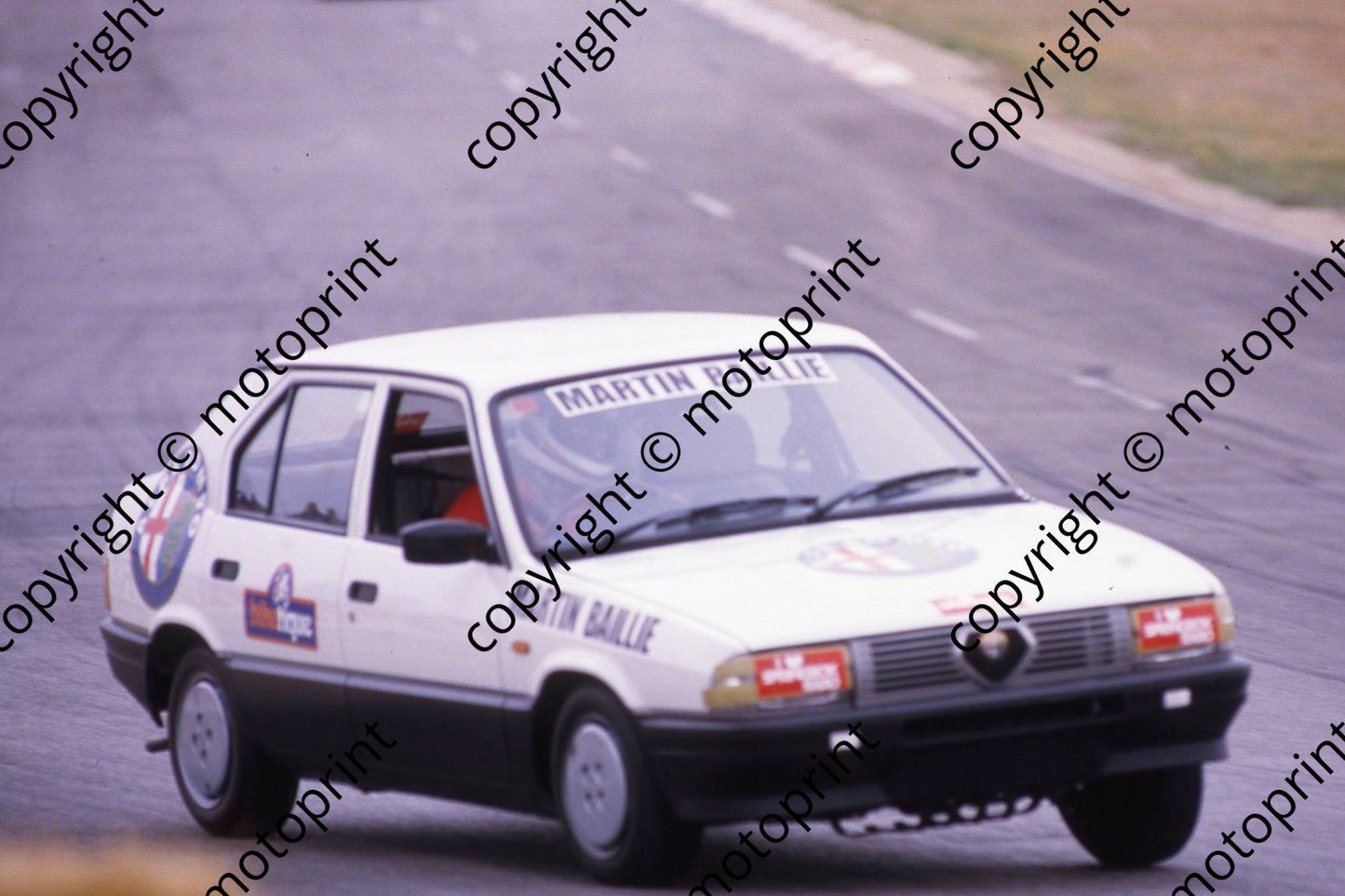 1984 SL Alfa Tfy celeb race Martin Baillie (courtesy Roger Swan) 152