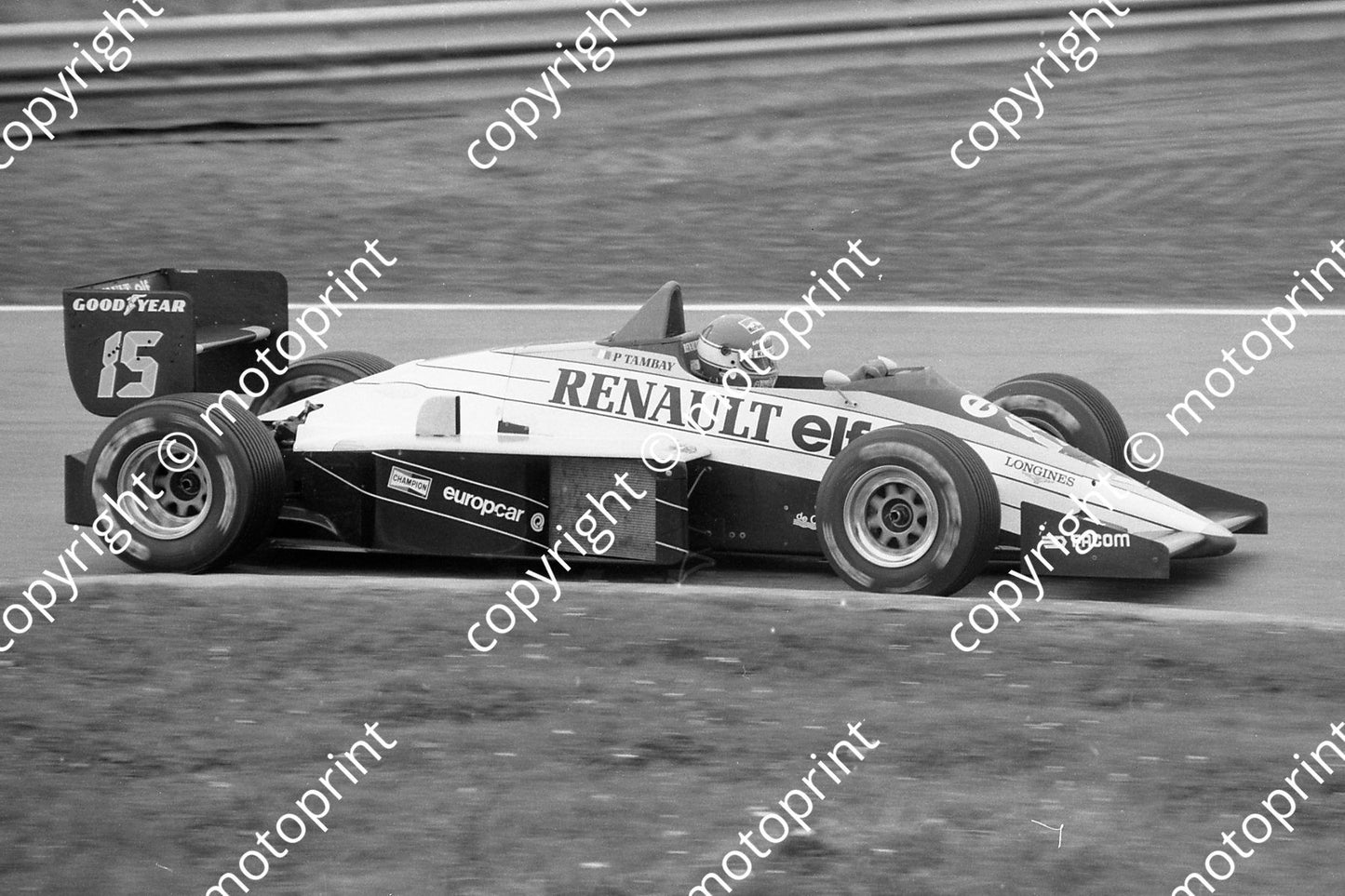 1985 Brands European GP 15 Patrick Tambay Renault RE60B (Colin Watling Photographic) (49)