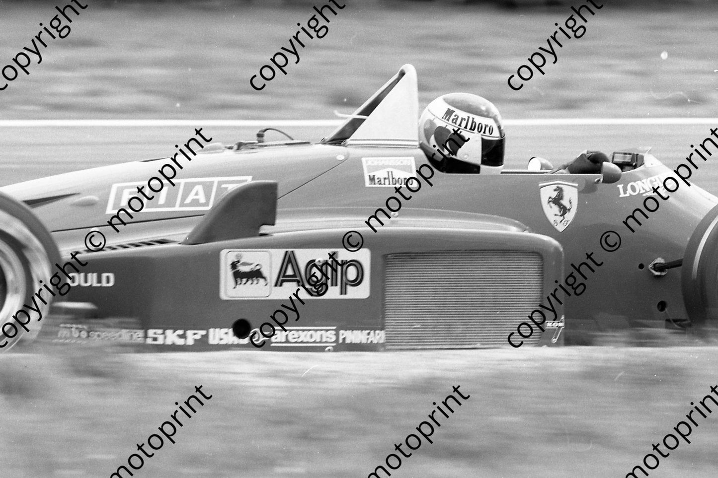 1985 Brands European GP 28 Stefan Johannson Ferrari 156-85 (Colin Watling Photographic) (118)