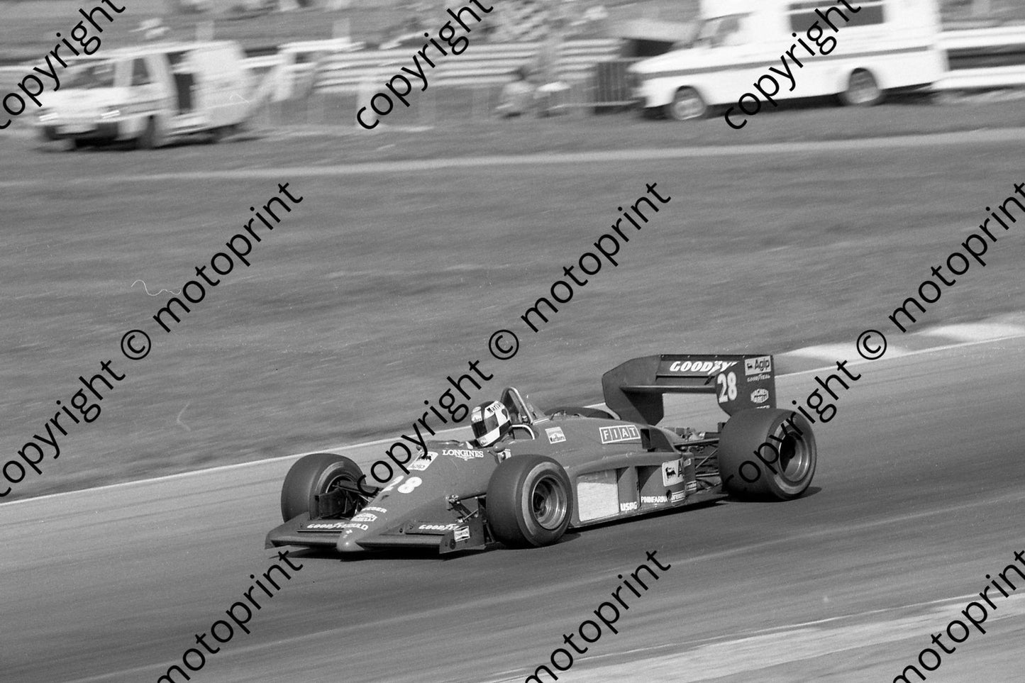 1985 Brands European GP 28 Stefan Johannson Ferrari 156-85 (Colin Watling Photographic) (127)