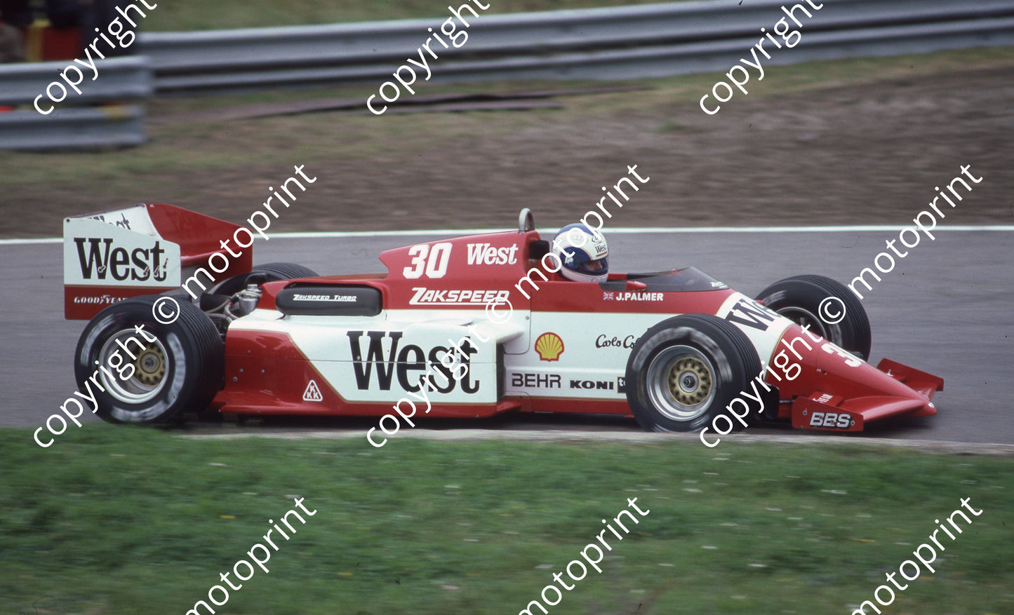1985 Dutch GP 30 Jonathan Palmer Zakspeed ZAK 841(Colin Watling Photographic) (45)