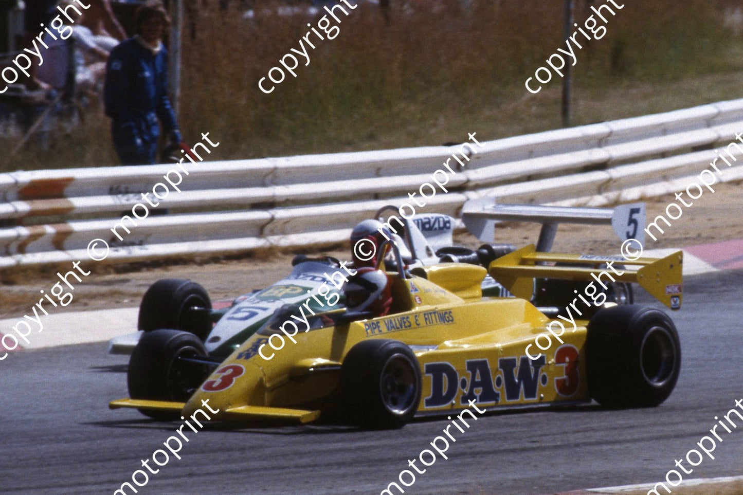 1985 Kya F2 Feb NTN Brgs 3 Trevor van Rooyen Maurer MM82 5 Wayne Taylor Lant RR (courtesy Roger Swan)