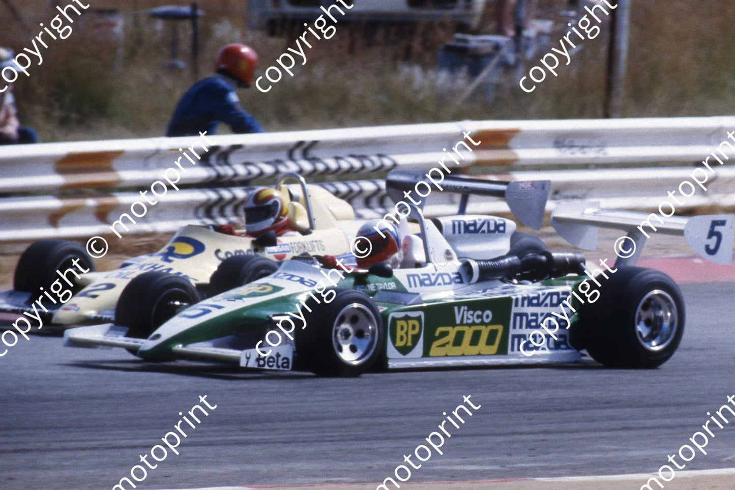 1985 Kya F2 Feb NTN Brgs 5 Wayne Taylor Lant RR 2 Bernard Tilanus Lant RR84 (courtesy Roger Swan) 023