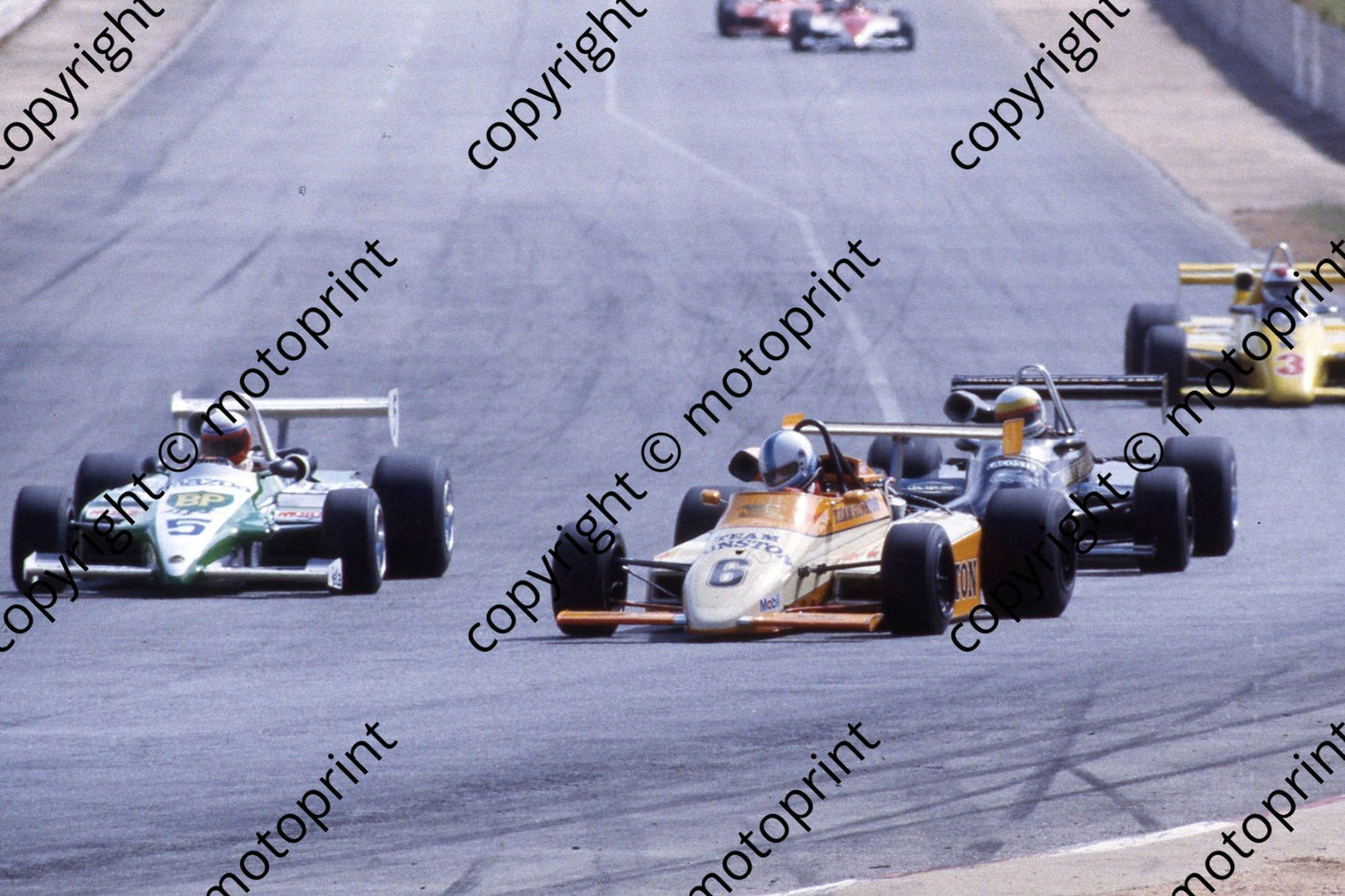 1985 Kya F2 Feb NTN Brgs 6 John Moni March 842 5 Wayne Taylor Lant 9 Klaus Grogor March 832 (courtesy Roger Swan) 027