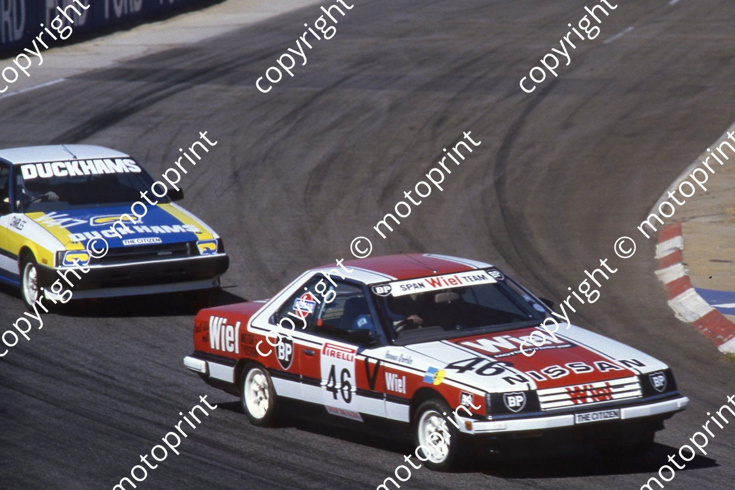 1985 Kya Gp 1 Beeld Nissan Skylines V46 Hannes Grobler V47 Charles Brittz (courtesy Roger Swan) (2)