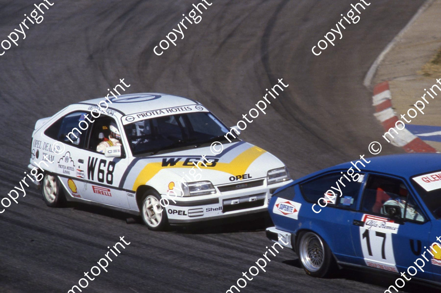 1985 Kya Gp 1 Beeld W68 Kadett GTE George Fouche U17 Alfa GTV Maurizio Bianco (courtesy Roger Swan)(107)