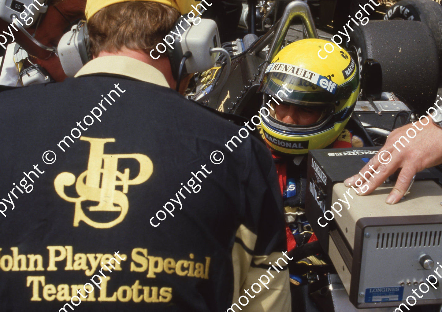 1985 SA GP 12 Ayrton Senna Lotus Renault 97T(Colin Watling Photographic) (189)