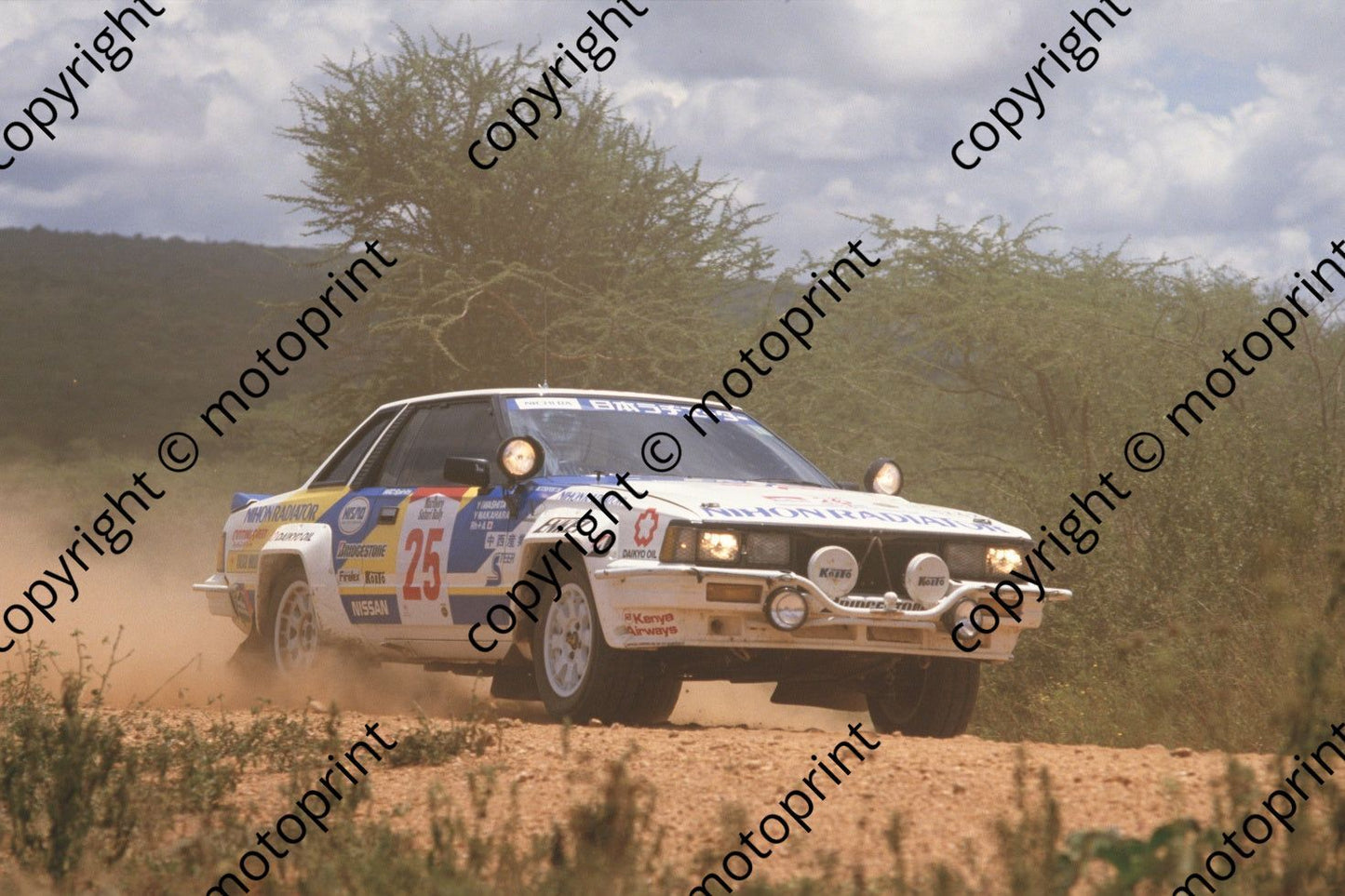 1985 Safari 25 Yoshio Iwashita, Yoshimasa Nakahara Nissan 240RS(courtesy Roger Swan) (4)