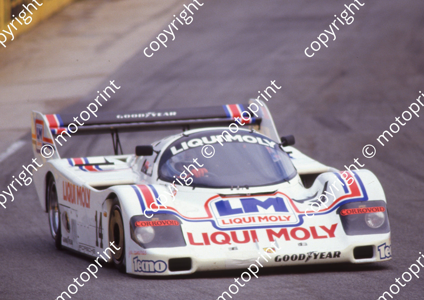 1986 Kya Sun 500 14 Mauro Baldi Porsche 956 (Colin Watling Photographic) (174)