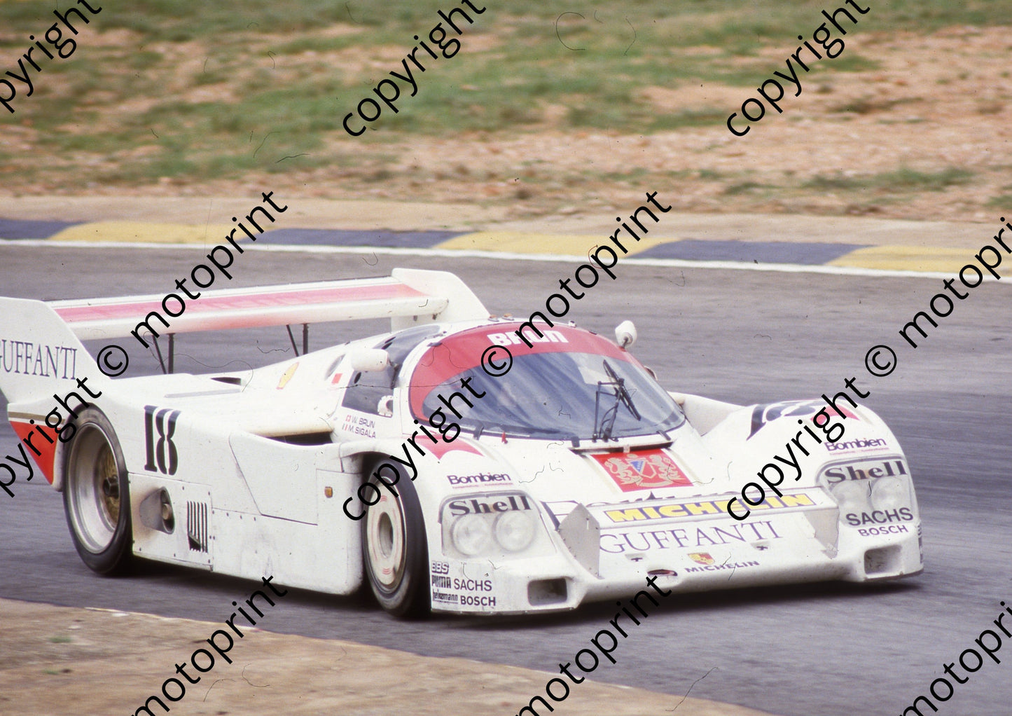 1986 Kya Sun 500 18 Walter Brun Massimo Sigala Porsche 962C (Colin Watling Photographic) (8)