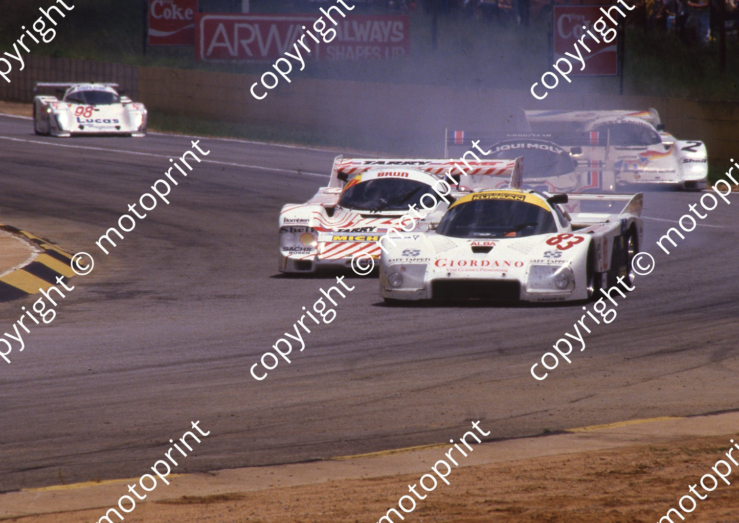1986 Kya Sun 500 83 Luigi Taverna, Oscar Baselli Alba AR3 (Colin Watling Photographic) (2)
