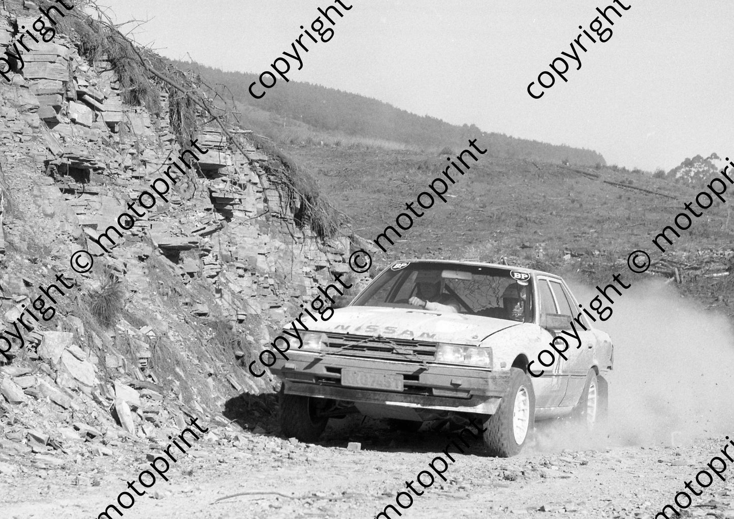 1986 SAM 400 Rally 4 Kassie Coetzee, Wiley Harrington Skyline 3rd (Colin Watling Photographic) (4)