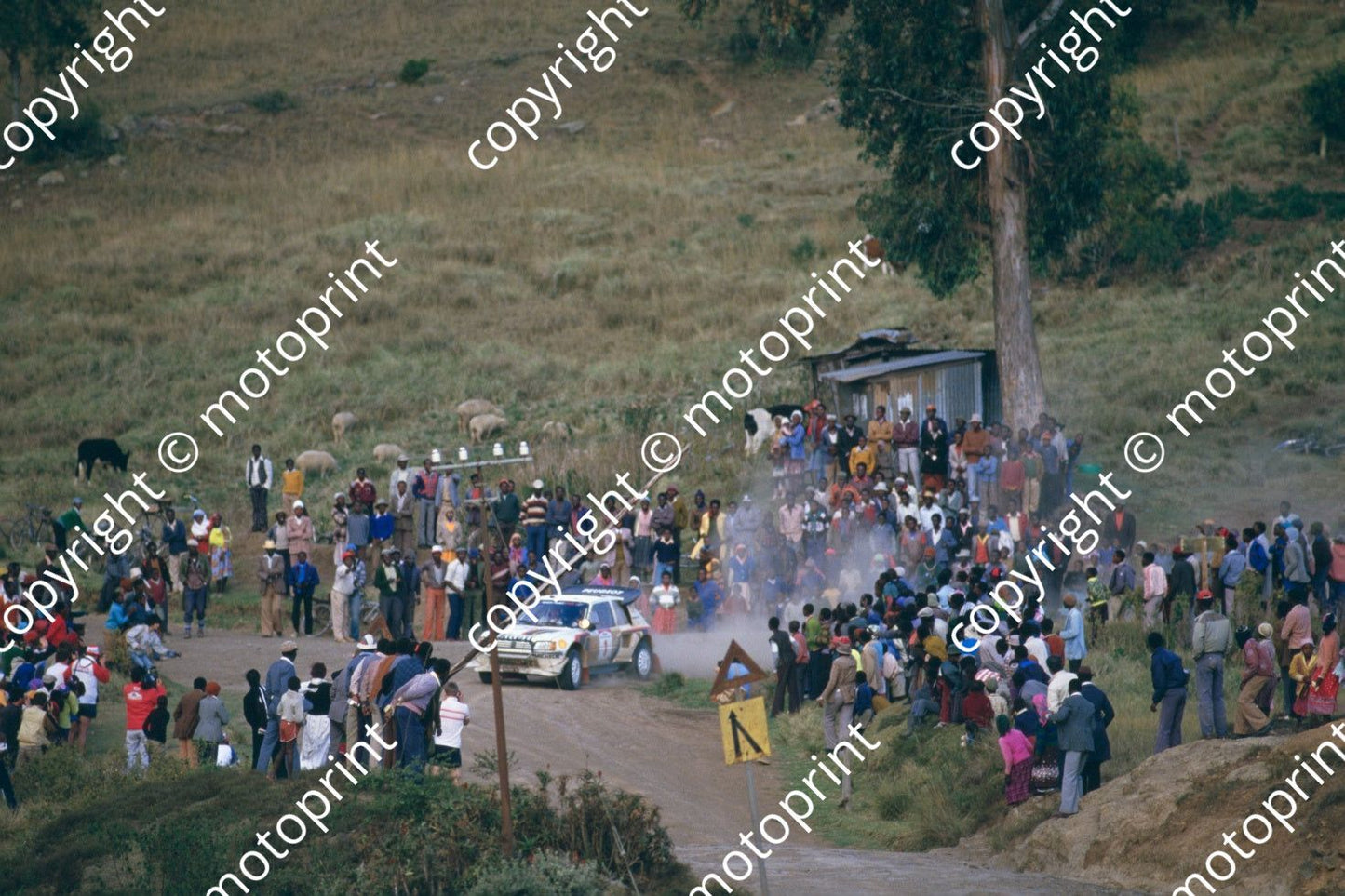 1986 Safari 1 Juha Kankkunen, Juha Piironen Peugeot 205 Turbo 16 E2 (courtesy Roger Swan) (13)