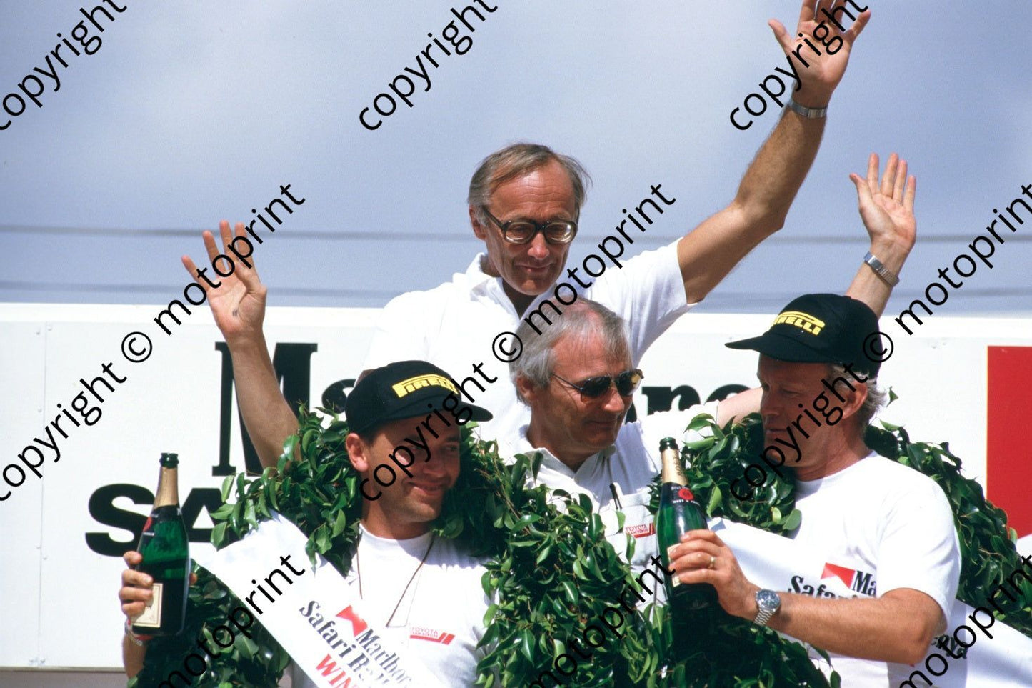 1986 Safari 2 winners Liddon, Gallagher, Andersson, Waldegard (RSwan) (1)