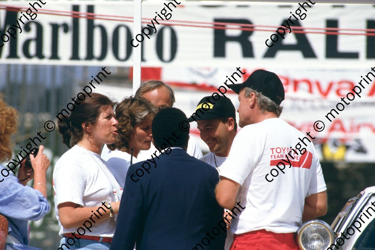 1986 Safari 2 winning team Fred Gallagher, Bjorn Waldegard rostrum (courtesy Roger Swan) (115)